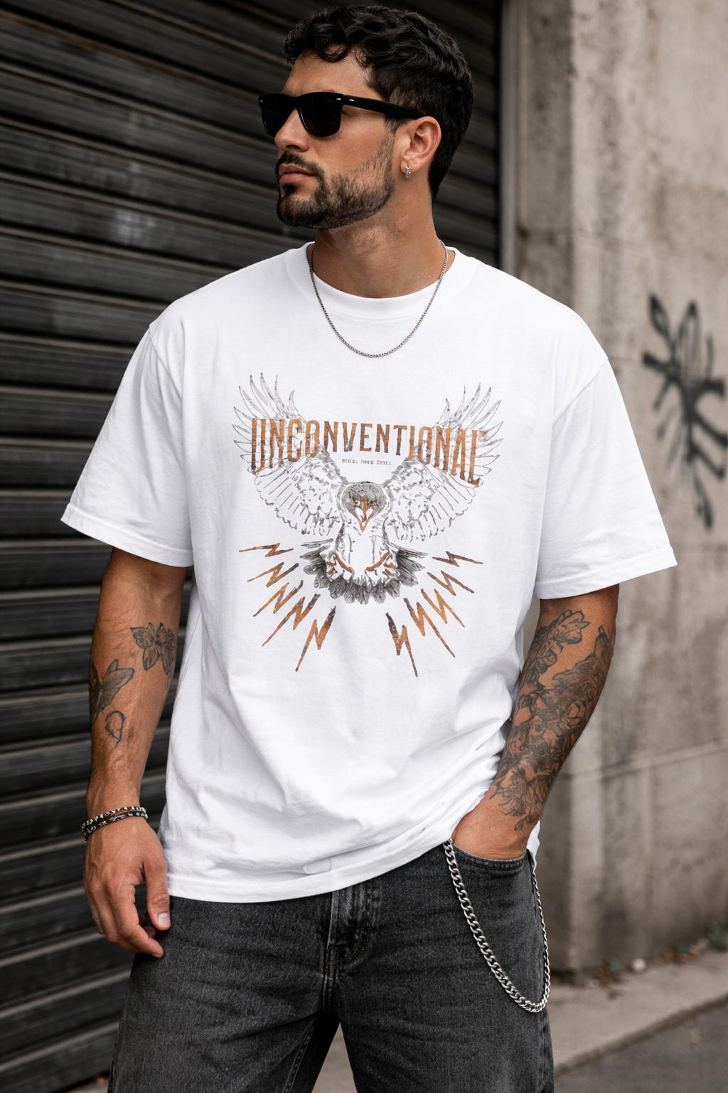 Men Round Neck Pure Cotton T-Shirt