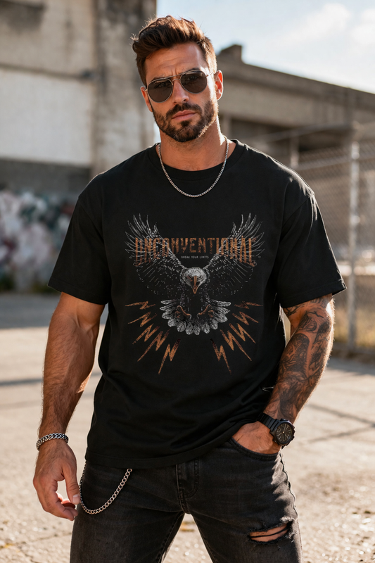 Men Round Neck Pure Cotton T-Shirt